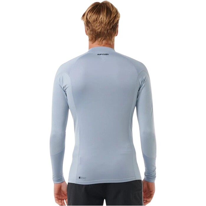 2024 Rip Curl Mens Waves UPF Perf Long Sleeve Rash Vest 141MRV - Sparky Blue